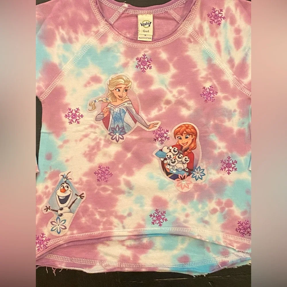 TEE-HEE *Rare* Tie Dye Frozen Sweatshirt Top - Size 3T
